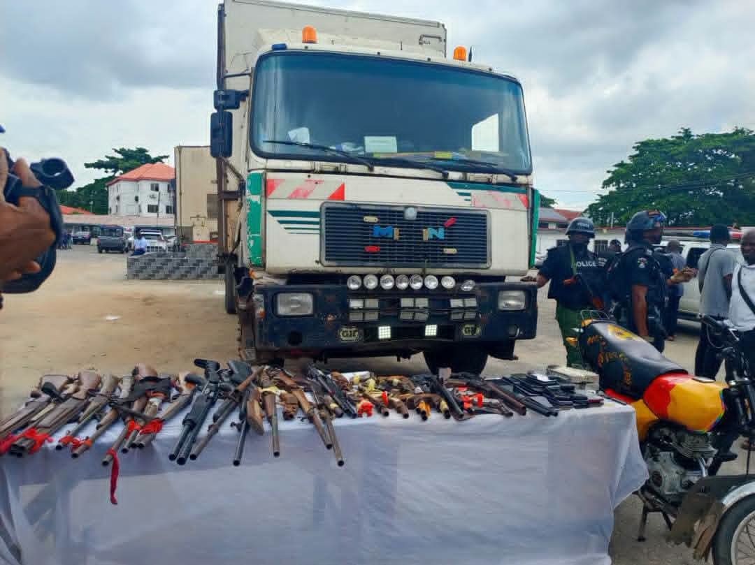 Lagos Police Intercept Truckload of Military Camouflage, Drugs Along Lekki-Epe Corridor