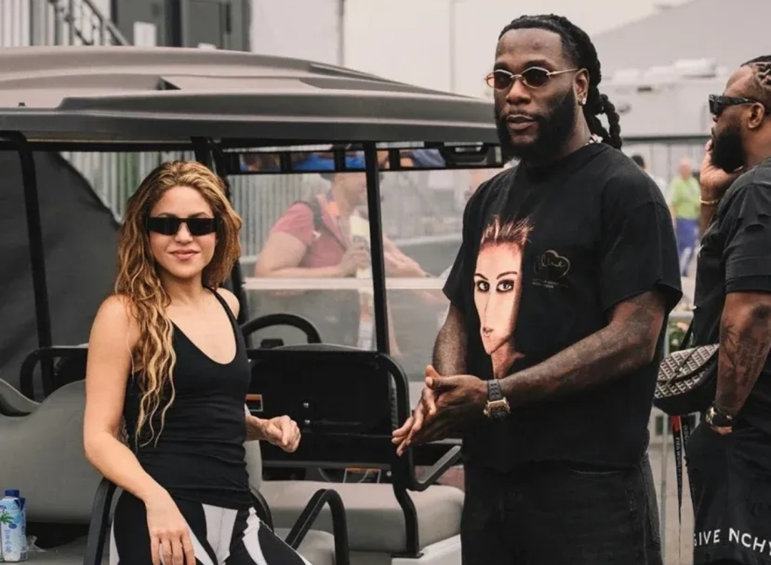 Burna Boy, Shakira Share Warm Moment Ahead of Historic World Cup Final Halftime Show
