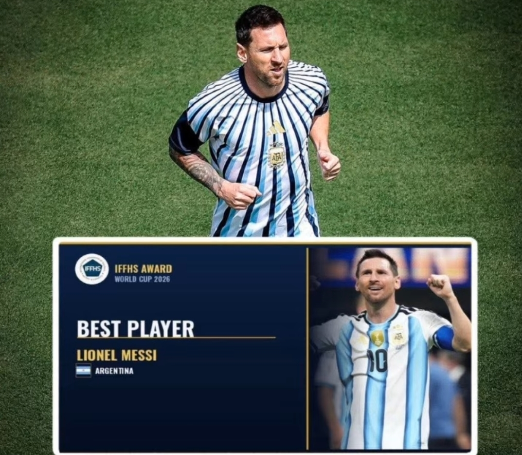 Conflict Erupts as IFFHS Names Messi 2026 World Cup’s Best, Snubbing FIFA’s Rodri Choice